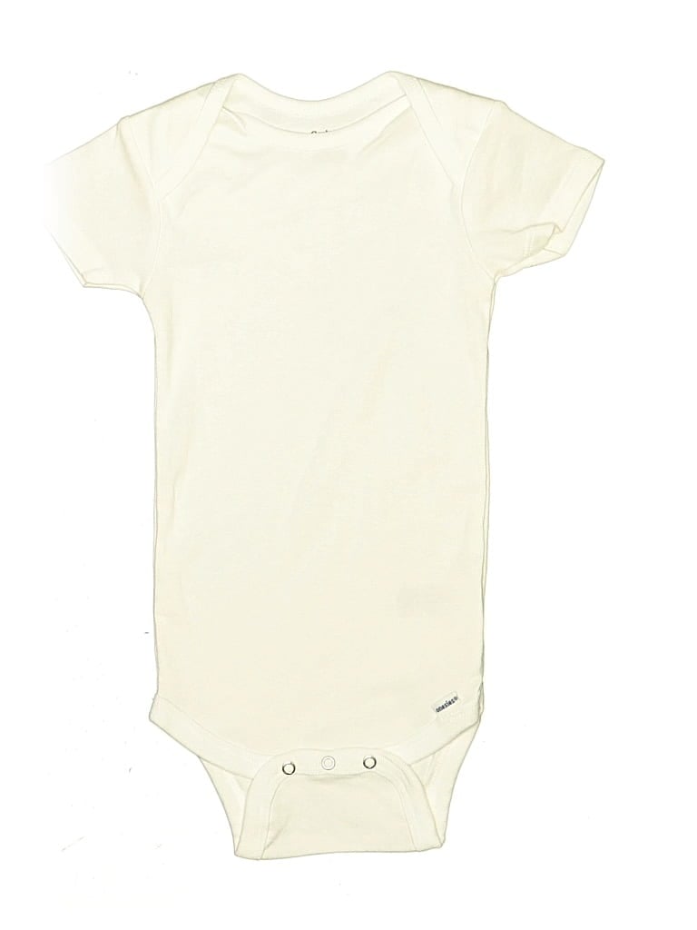 Pre-owned Gerber Kids' Short Sleeve T-shirt In Ivory