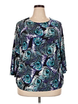 Jm Collection 3/4 Sleeve Blouse