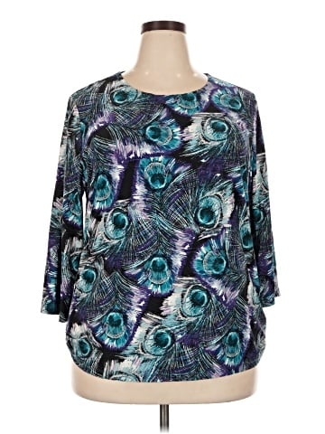 JM Collection 3/4 Sleeve Blouse (view 1)