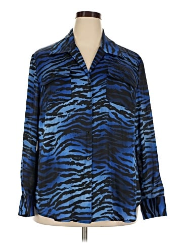 Jones New York Signature Long Sleeve Blouse (view 1)