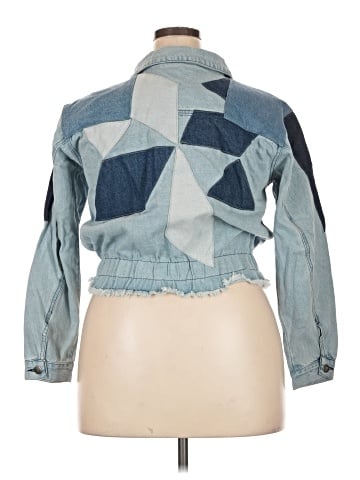 Women With Control Denim Jacket (view 2)