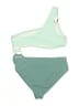Unbranded Chevron-herringbone Green Two Piece Swimsuit Size XL - photo 2