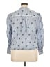 CeCe 100% Cotton Blue Long Sleeve Blouse Size XL - photo 2
