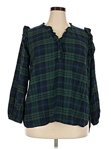 Lands' End 3/4 Sleeve Blouse (view 1)