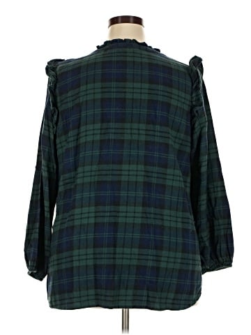 Lands' End 3/4 Sleeve Blouse (view 2)