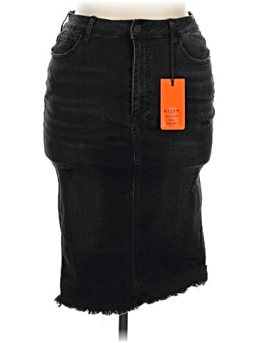 Risen Denim Skirt (view 1)
