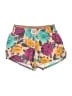 Nike 100% Polyester Floral Teal Shorts Size S - photo 1
