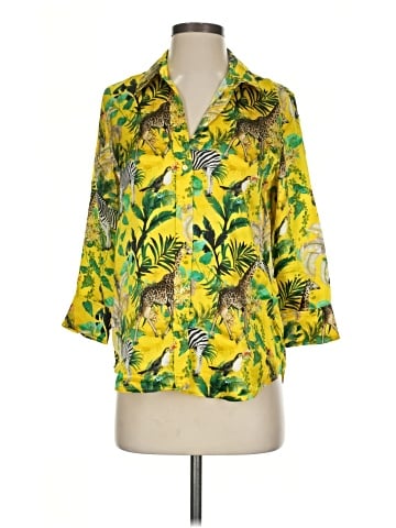 L'Agence 3/4 Sleeve Silk Top (view 1)