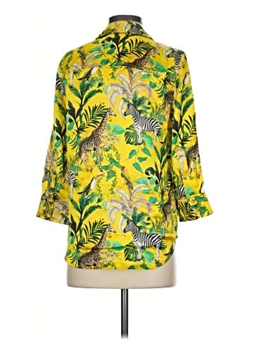 L'Agence 3/4 Sleeve Silk Top (view 2)