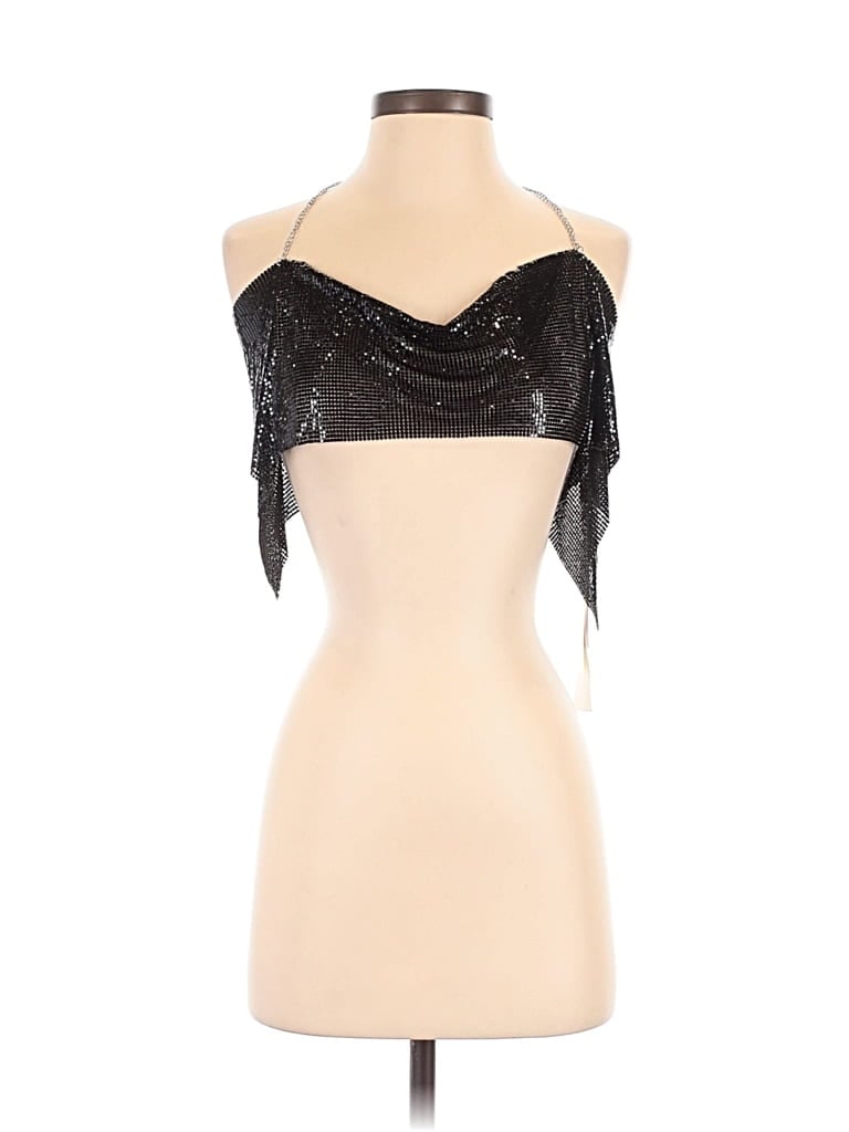 Assorted Brands Tank Top Black Strapless Neckline Tops