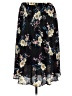 Bobeau 100% Polyester Floral Black Casual Skirt Size M - photo 2