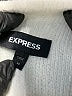 Express 100% Nylon Color Block Ivory Turtleneck Sweater Size XS - photo 7