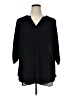Worthington 100% Polyester Black 3/4 Sleeve Blouse Size 1X - photo 1
