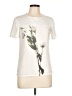 Unbranded Floral Ivory Short Sleeve T-Shirt Size L - photo 1
