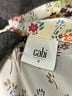 CAbi 100% Polyester Floral Ivory Sleeveless Blouse Size S - photo 7