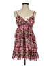 2b bebe 100% Polyester Paisley Pink Cocktail Dress Size XS - photo 1