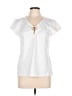 Nine West Ivory Short Sleeve Blouse Size L - photo 1