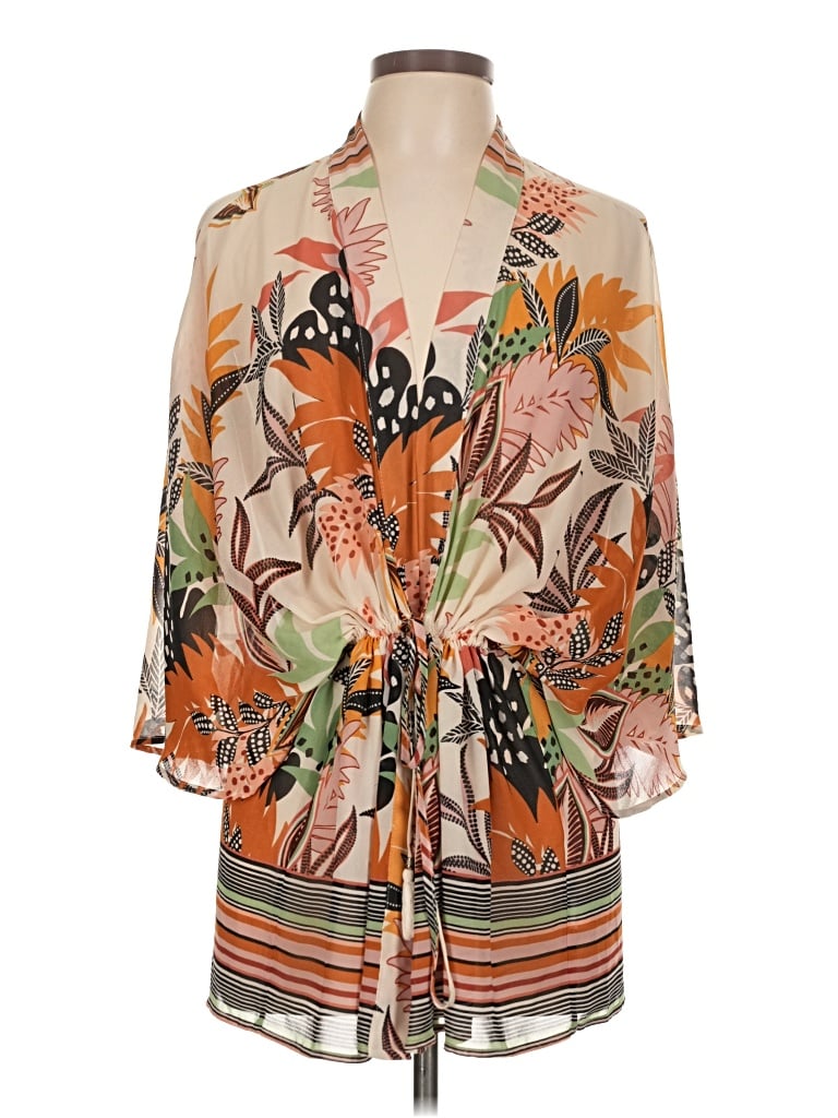 Pre-owned Dr2 Kimono In Orange