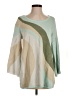 Soft Surroundings Color Block Green Pullover Sweater Size S - photo 1