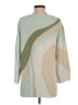Soft Surroundings Color Block Green Pullover Sweater Size S - photo 2