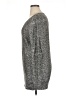 White House Black Market Metallic Gray Pullover Sweater Size XL - photo 5