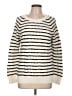 Gap 100% Cotton Stripes Ivory Pullover Sweater Size L - photo 1