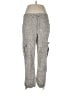 Democracy Animal Print Ivory Cargo Pants Size 10 - photo 1
