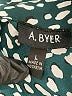 A. Byer 100% Polyester Animal Print Teal 3/4 Sleeve Blouse Size L - photo 4