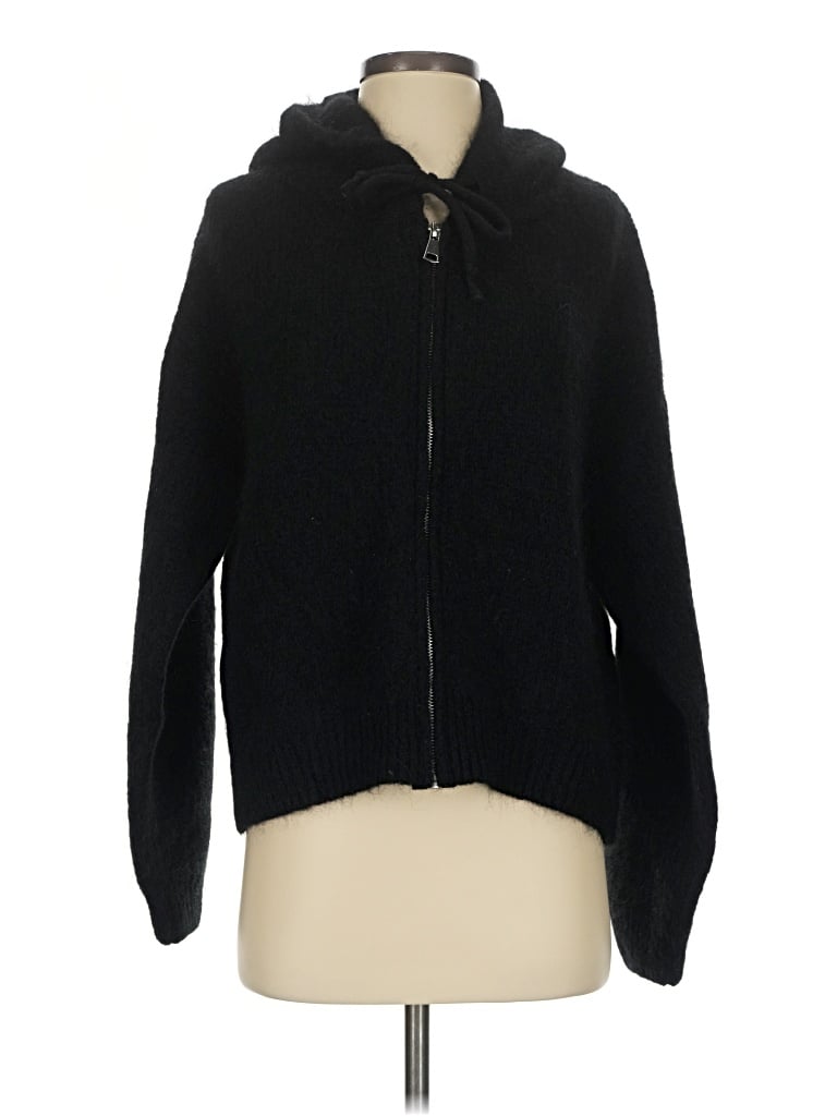 Pre-owned Assorted Brands Cardigan Sweater In Black
