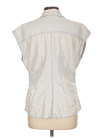 Express Sleeveless Button-Down Shirt (view 2)
