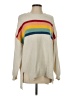 American Eagle Outfitters 100% Polyester Color Block Ivory Pullover Sweater Size XS - photo 1