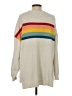American Eagle Outfitters 100% Polyester Color Block Ivory Pullover Sweater Size XS - photo 2