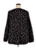 Lane Bryant 100% Polyester Black 3/4 Sleeve Blouse Size 20 - photo 2