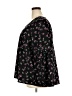 Lane Bryant 100% Polyester Black 3/4 Sleeve Blouse Size 20 - photo 5