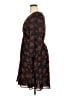 Ann Taylor 100% Polyester Print Black Casual Dress Size 14 - photo 5