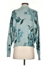 Lauren Conrad Floral Teal Pullover Sweater Size S - photo 2
