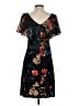 Connected Apparel Print Black Cocktail Dress Size 4 (petite) - photo 2