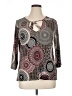 Valerie Stevens Gray 3/4 Sleeve Blouse Size XL - photo 1