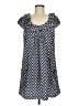Papillon 100% Polyester Chevron-herringbone Blue Casual Dress Size M - photo 1