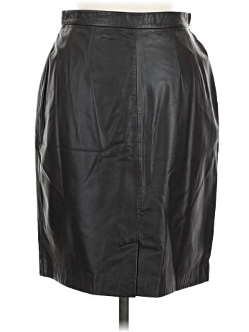 Apostrophe Leather Skirt (view 2)