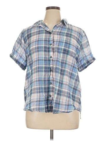 Eddie Bauer Short Sleeve Button-Down Shirt (view 1)