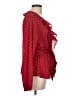 Max Studio 100% Polyester Red Long Sleeve Blouse Size L - photo 4