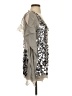 BCBGMAXAZRIA Silver 3/4 Sleeve Blouse Size XXS - photo 4