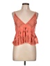 Free People 100% Viscose Orange Tank Top Size L (estimated) - photo 1