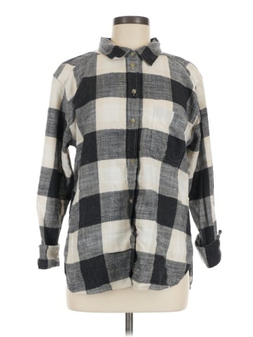 American Eagle Outfitters Long Sleeve Button-Down Shirt (view 1)