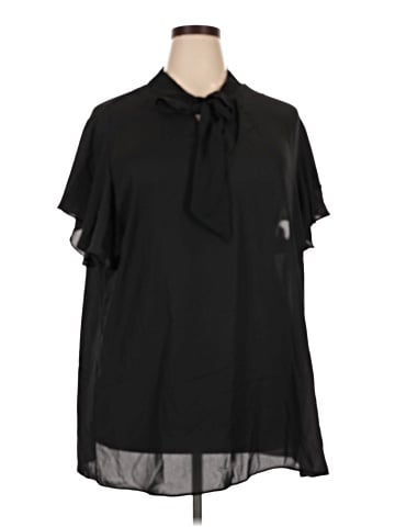 City Chic Short Sleeve Blouse (view 1)