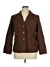Blacker by Stanley Blacker 100% Polyester Houndstooth Brown Blazer Size 14 - photo 1