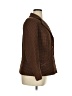 Blacker by Stanley Blacker 100% Polyester Houndstooth Brown Blazer Size 14 - photo 4