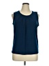 Kasper Blue Sleeveless Blouse Size XL (petite) - photo 1