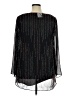 EY Boutique 100% Polyester Black Long Sleeve Blouse Size XL - photo 2